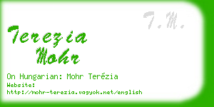 terezia mohr business card