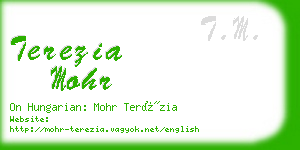 terezia mohr business card